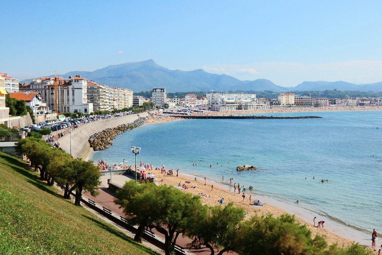 vue de la côte basque